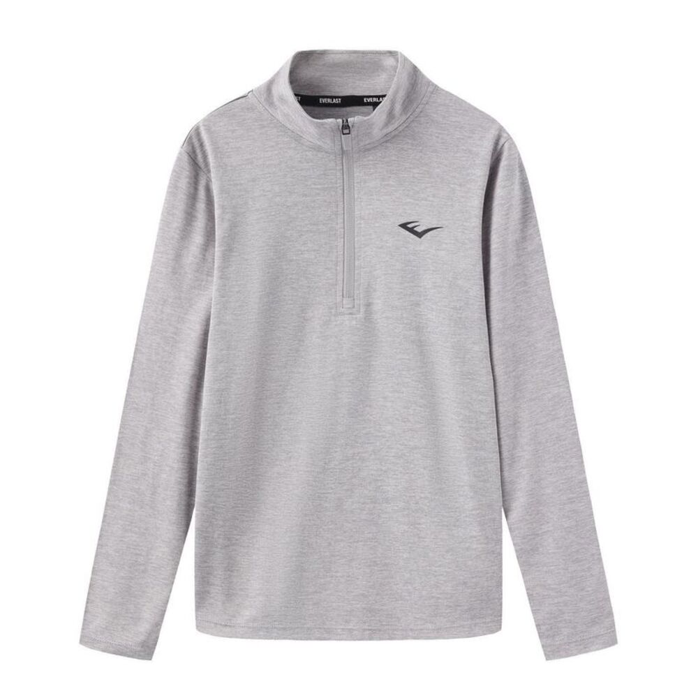 Everlast Childrens/Kids Flex Quarter Zip Top / Grey Marl